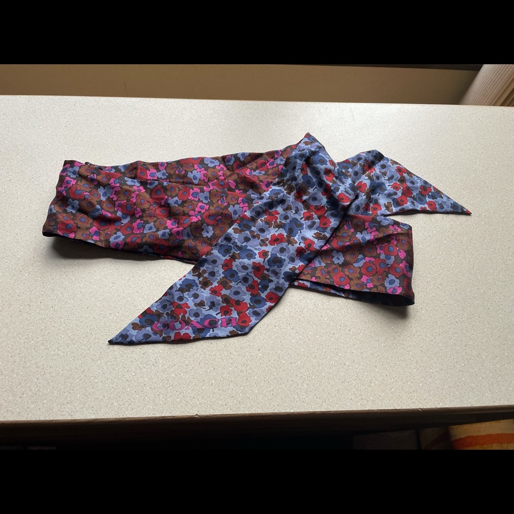 Coach Poppy Silk Scarf